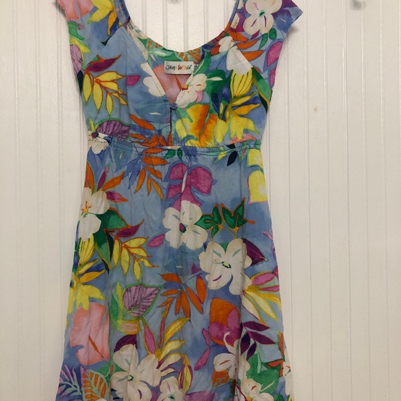 Jams World Dresses & Skirts - JAMS WORLD Vintage XS W339-LUAU Mini Dress Empire waist Pockets